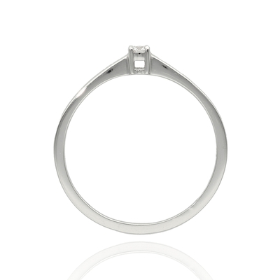 Fehér arany gyűrű 54-es méret (B45918)